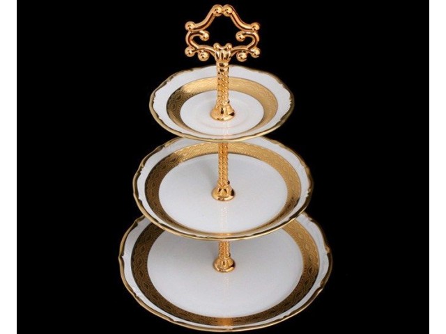 Горка Bavaria Лента золотая матовая-1 3-х ярусная