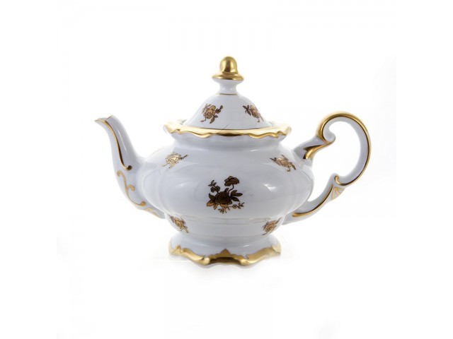 Чайник заварочный Роза золотая Weimar Porzellan 0,6 л Чайник заварочный Роза золотая Weimar Porzellan 0,6 л