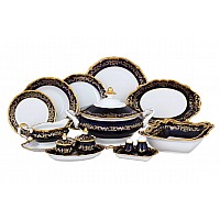 Сервиз столовый Ювел синий Weimar Porzellan на 6 персон 30 предметов