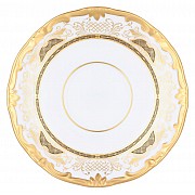 Набор блюдец Симфония Золотая Weimar Porzellan 13 см 6 штук