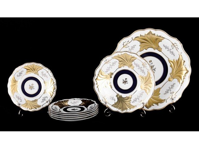 Набор пирожковых тарелок Анна Амалия Weimar Porzellan