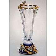 Ваза для цветов Thun Studio Бибироуз синяя 35 см