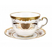 Набор для капучино Симфония Золотая Weimar Porzellan 2 предмета