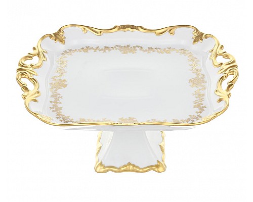 Блюдо квадратное 30см на ножке Weimar Porzellan Кастэл