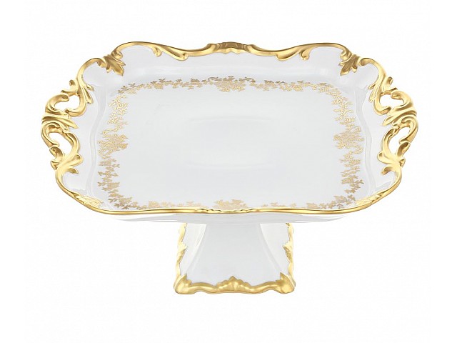 Блюдо квадратное 30см на ножке Weimar Porzellan Кастэл