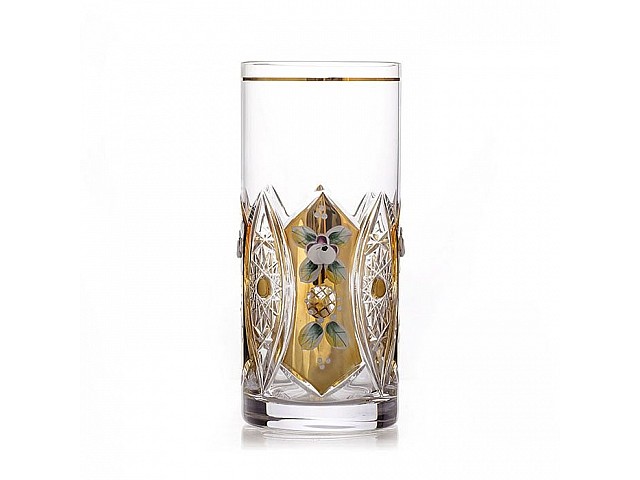 Набор стаканов Acrystal Хрусталь с золотом 380 мл