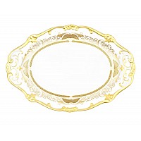 Блюдо овальное 24см Weimar Porzellan Симфония Золотая