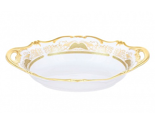 Хлебница 31см Weimar Porzellan Симфония Золотая