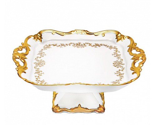 Блюдо квадратное 21см на ножке Weimar Porzellan Кастэл