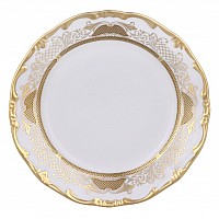 Набор тарелок Симфония Золотая Weimar Porzellan 17 см 6 штук
