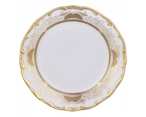 Набор тарелок Симфония Золотая Weimar Porzellan 17 см 6 штук