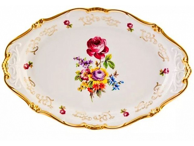 Блюдо овальное 32см Санкт Петербург белый Weimar Porzellan