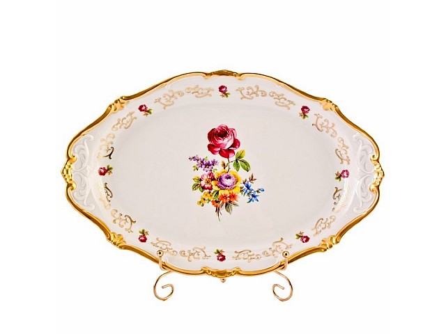 Блюдо овальное 36см Санкт Петербург белый Weimar Porzellan