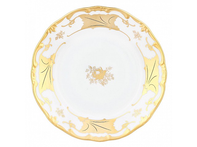 Набор тарелок Кленовый лист белый Weimar Porzellan 17 см 6 штук