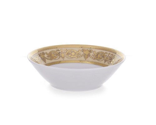 Салатник круглый 26 см Bavaria Александрия Крем/золото