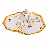 Менажница 31см Weimar Porzellan Мейсенский цветок