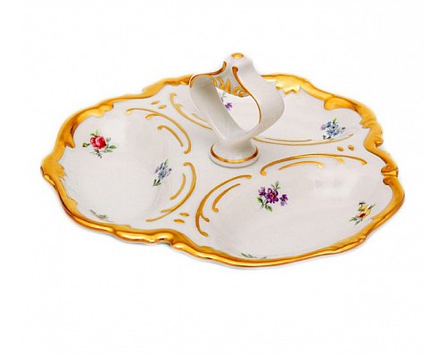 Менажница 31см Weimar Porzellan Мейсенский цветок