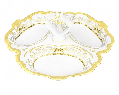 Менажница 31см Weimar Porzellan Симфония Золотая