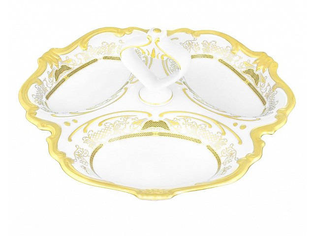 Менажница 31см Weimar Porzellan Симфония Золотая