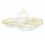 Менажница 31см Weimar Porzellan Симфония Золотая