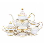 Сервиз кофейный Симфония Золотая Weimar Porzellan на 6 персон 15 предметов