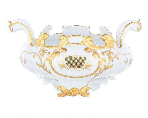 Ладья подарочная Симфония Золотая Weimar Porzellan 20 см