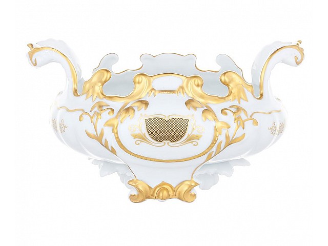 Ладья подарочная Симфония Золотая Weimar Porzellan 20 см