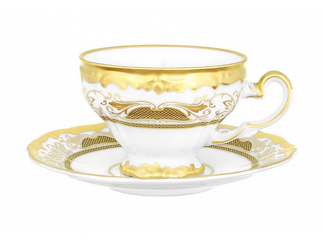 Кофейный набор на 6 персон Симфония Золотая Weimar Porzellan 160 мл