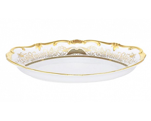 Селедочница 23см Weimar Porzellan Симфония Золотая
