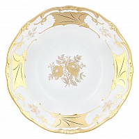 Набор глубоких тарелок Кленовый лист белый Weimar Porzellan 24 см 6 штук