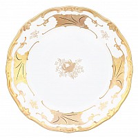 Набор тарелок Кленовый лист белый Weimar Porzellan 15 см 6 штук