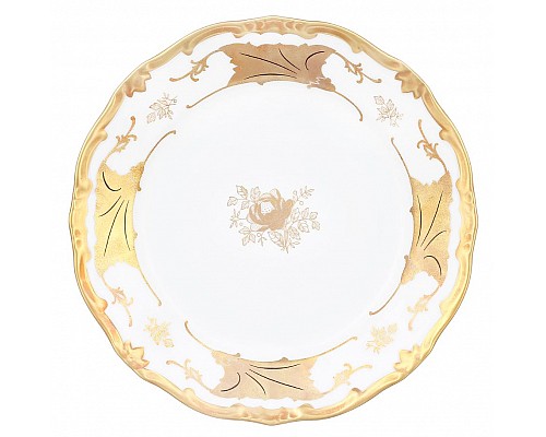 Набор тарелок Кленовый лист белый Weimar Porzellan 15 см 6 штук