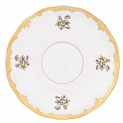 Набор блюдец на 6 персон 15 см Роза золотая Weimar Porzellan 