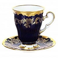 Набор для капучино Ювел синий 801 Weimar Porzellan 260 мл