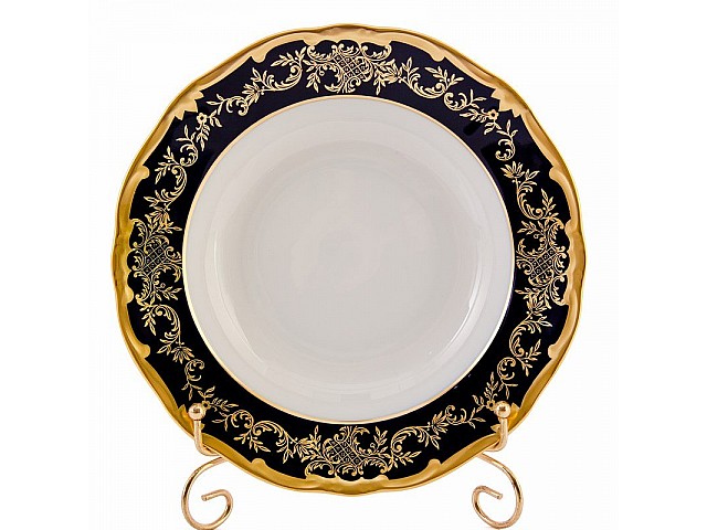 Набор тарелок Ювел синий Weimar Porzellan 22 см 6 штук