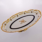 Блюдо овальное 50см на ножке Weimar Porzellan Анна Амалия