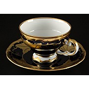 Набор чайный Кленовый лист синий Weimar Porzellan на 6 персон