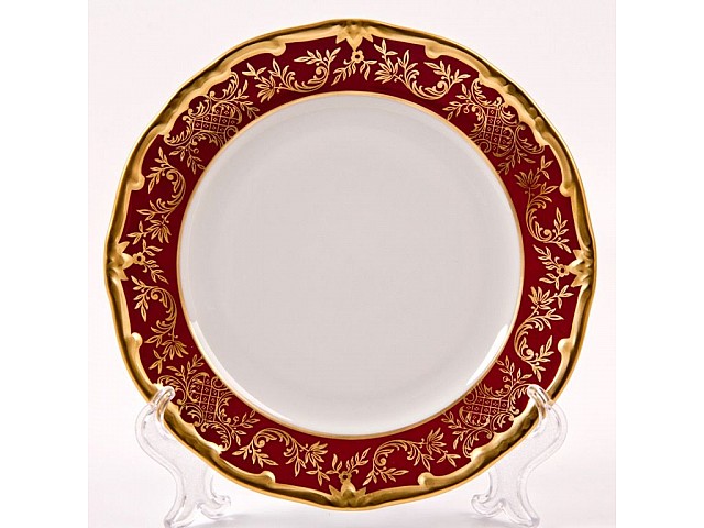 Набор тарелок 19 см Weimar Porzellan Ювел красный