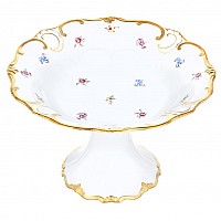 Ваза для фруктов Илза Мейсенский букет Weimar Porzellan 25 см