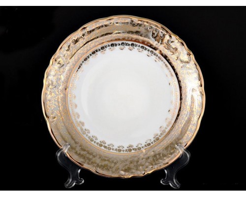 Набор тарелок Bavaria Лист бежевый 17 см 6 штук