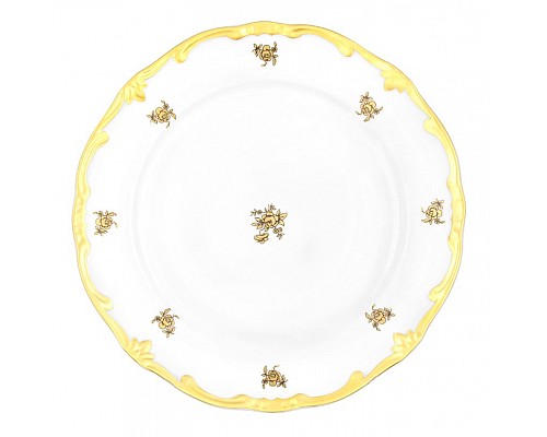 Набор тарелок Роза золотая Weimar Porzellan 24 см 6 штук