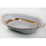 Хлебница Bavaria Лента Рельеф золото