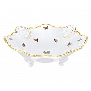 Сухарница 27 см Weimar Porzellan Роза золотая