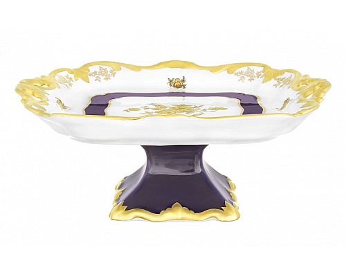 Блюдо квадратное на ножке Анна Амалия Weimar Porzellan 21см