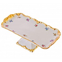 Рулетница на ножке Мейсенский цветок Weimar Porzellan 26 см