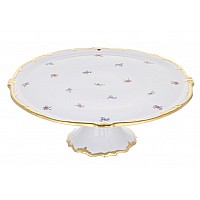 Тортница на ножке Мейсенский цветок Weimar Porzellan 33 см