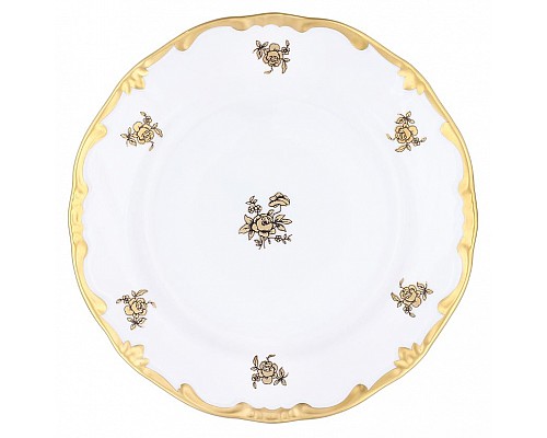 Набор тарелок Роза золотая Weimar Porzellan 17 см 6 штук