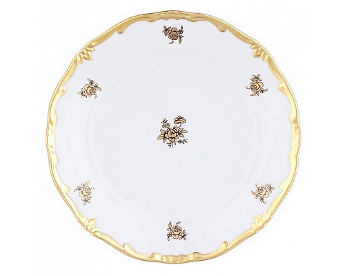 Набор тарелок Роза золотая Weimar Porzellan 19 см 6 штук