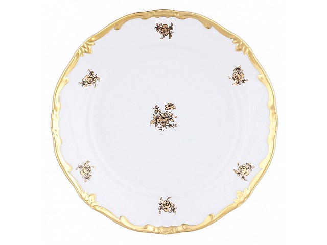 Набор тарелок Роза золотая Weimar Porzellan 19 см 6 штук