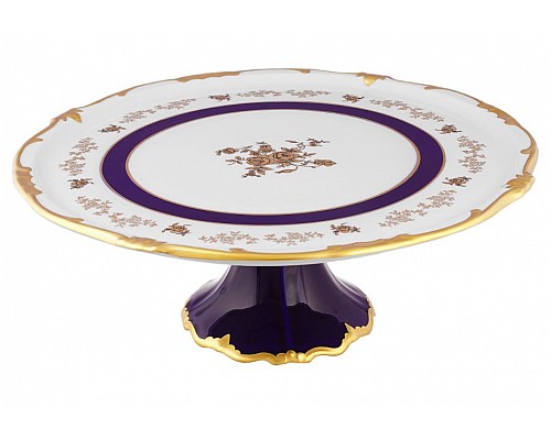 Тортница 33см на ножке Weimar Porzellan Анна Амалия